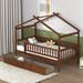 Gracie Oaks Ticon Twin Storage Bed Wood in Brown | 62.9 H x 41.8 W x 79.5 D in | Wayfair 39B32D116E2A4CE0A70090A10048F6E2