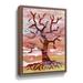 Winston Porter Hot Wind Watercolor Tree Silhouette On Canvas by Irina Sztukowski Print Metal in Brown/Gray | 32 H x 24 W x 2 D in | Wayfair