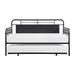 Darby Home Co Barowsky Daybed w/ Trundle Metal in Gray | 25.5 H x 87.5 W x 87.5 D in | Wayfair E97F21F0809F4F119AF887054B27E2CC