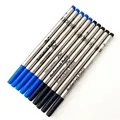 Recharge de stylo à bille roller noir et bleu 10 pièces haute qualité 710 vis accessoires pour