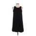 Leith Casual Dress - Shift Crew Neck Sleeveless: Black Print Dresses - Women's Size X-Small