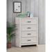 Coaster Furniture Brantford 4-drawer Chest Barrel Oak And Coastal White