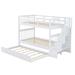 Stairway Twin-Over-Twin Bunk Bed with Twin size Trundle