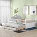Modern Full size Daybed with Twin size Handy Pull-out trundle and 3-Drawers