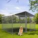 Large Dog Kennel Outdoor, Heavy Duty Outdoor Dog Kennel Chain Link Dog Cage Dog Playpen Dogs Run