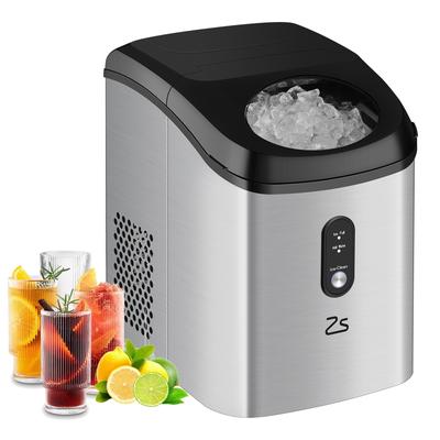 33Lbs/24H Countertop Nugget Ice Maker, Portable with Ice Scoop