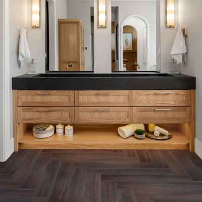 Merola Tile Mt Royale Walnut 6 x 35-1/2 Porcelain Floor and Wall Tile