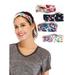 Women s Floral Printed Headbands Fashion Sport Wide Hair Bands Elastic Turban Knotted Yoga Running Headbands Criss Cross Hair Band 4 Pack