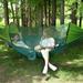dianhelloya Strong Load-bearing Solid Straps Easy Installation Auto Opening Outdoor Portable Swing Hammock with Anti-mosquito Net Camping Green