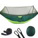 Junovo Camping Hammock Anti-Mosquito Double Hammock for Outdoor Travel Hammock Indoor with Tree Straps Green