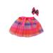 IZhansean Toddler Baby Girls Skirts Ruffled Elastic High-Waist Tulle Tutu Skirt Pearl Sequin Bow Princess Party Casual Outfit Pink 2-3 Years