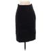 Diane von Furstenberg Casual Pencil Skirt Knee Length: Black Print Bottoms - Women's Size 8