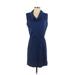 Tart Casual Dress - Popover: Blue Solid Dresses - Women's Size Small