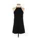 Lulus Casual Dress - A-Line Halter Sleeveless: Black Print Dresses - Women's Size X-Small