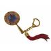 Feng Shui Import Tara Mirror Amulet for Authority & Control Key Chain in Blue/Red/Yellow | 4 H x 2 W x 1 D in | Wayfair 4795