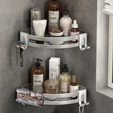 Rebrilliant Ginnia Wall Shower Shelf Metal in Gray | Wayfair 569419C09C6C486695F70F5FA6EABCB5