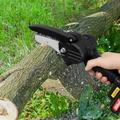 6in Electric Mini Power Chainsaw Battery Powered for Wood Cutting Tree Trimming