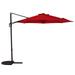 Boyel Living 10ft Outdoor Patio Umbrella Cantilever Umbrella Market For Garden Roman Umbrella Sun Protection Easy Open Adjustment Sunshade Umbrella Red