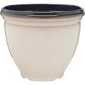 1 PK Southern Patio HDR-054733-Southern Patio Heritage 12 In. Dia. x 9.6 In. H. Ivory Resin Planter