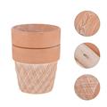 2pcs Outdoor Plant Pots Terracotta Flowerpot Desk Ornament for Home Office