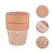 2pcs Outdoor Plant Pots Terracotta Flowerpot Desk Ornament for Home Office