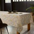 Linnea - Nappe coton enduite kim Rond Ronde 170 cm - Ecru Naturel