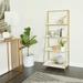 Studio 350 Gold Metal 4 Shelves Shelving Unit - 24 x 16 x 59