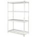 Pachira 36 x 60 4 Shelf Steel Shelving for Home/Office Organizing White