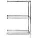 24 Deep x 60 Wide x 42 High 3 Tier Stainless Steel Wire Add-On Shelving Unit