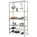 24 Deep x 36 Wide x 63 High Chrome and Double Wine Starter Unit