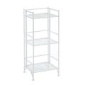 Convenience Concepts Xtra Storage 3 Tier Folding Metal Shelf White ( Pack of 2 )