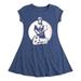 David Bowie - Bowie Distressed Circle - Toddler & Youth Girls Fit & Flare Dress