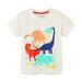 YDOJG Boys Tshirts Children S Summer T Shirt Cartoon Dinosaur Print Short Sleeve Crewneck Top Casual Going Out For 1 To 7 Years For 4-5 Years