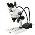 AmScope 3.5X-45X Trinocular Dissecting Zoom Stereo Microscope with Gooseneck LED Lights New