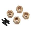 Yeah Racing Traxxas TRX-4 12mm Brass Hex Adapter w/8mm Offset (4)