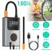 150PSI Tire Inflator iMounTEK Portable Air Compressor for Car Tire with Auto-Shutoff Digital Display LED Adjusted Light Emergency Power Bank for Bikes Motorbikes Cars Balls Compact Bike Pump