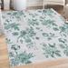 Botanical Decorative Rug Vintage Floral Pattern Victorian Classic Royal Inspired Plants Modern Art Quality Carpet for Bedroom Dorm and Living Room 6 Sizes Laurel Green by Ambesonne