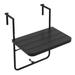 Folding Hanging Table Outdoor Railing Table with Adjustable Height