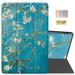 Dteck for Fire Max 11 Tablet Case 2023 Slim Stand Hard Back Shell Protective Smart Case Cover for Amazon Fire Max 11 Apricot Flower