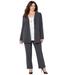 Plus Size Women's Right Fit™ Curvy Blazer by Catherines in Rich Grey (Size 22 W)