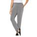 Plus Size Women's Cloud Knit French Terry Jogger Sweatpant by Catherines in Medium Heather Grey (Size 3X)