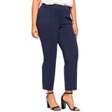 Plus Size Women's 9-To-5 Stretch Work Pant by ELOQUII in Maritime Blue (Size 18)