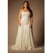 Plus Size Women's Bridal by ELOQUII Sequin Gown With Detachable Skirt in Pearl (Size 28)