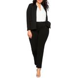 Plus Size Women's 9-To-5 Stretch Work Pant by ELOQUII in Black (Size 28)