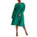 Plus Size Women's Knot Front Pleated Skirt Dress by ELOQUII in Aventurine (Size 26)