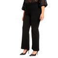 Plus Size Women's Flare Leg Trouser by ELOQUII in Totally Black (Size 18)