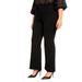 Plus Size Women's Flare Leg Trouser by ELOQUII in Totally Black (Size 18)