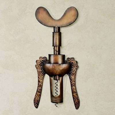 Antique Corkscrew Wall Art Burnished Gold , Burnished Gold