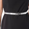 Plus Size Women's Skinny Belt by Accessories For All in Silver (Size 26/28)