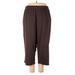 Woman Within Sweatpants - High Rise: Brown Activewear - Women's Size 6 Plus